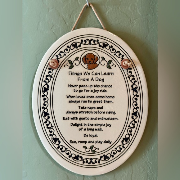 Trinity Pottery | Things We Can Learn From A Dog | Like New Condition - Picture 10 of 10